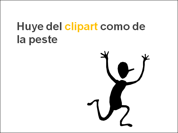 Huye del clipart como de la peste