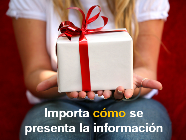 Importa cómo se presenta la información