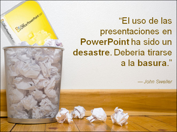 Tira tus viejas presentaciones en PowerPoint a la basura