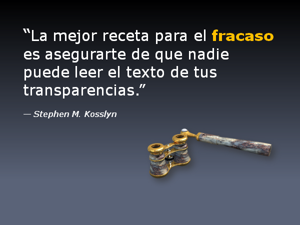 Texto pequeño = Fracaso