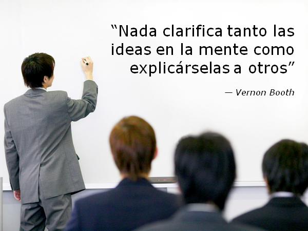 Ensayar te ayuda a clarificar tus ideas