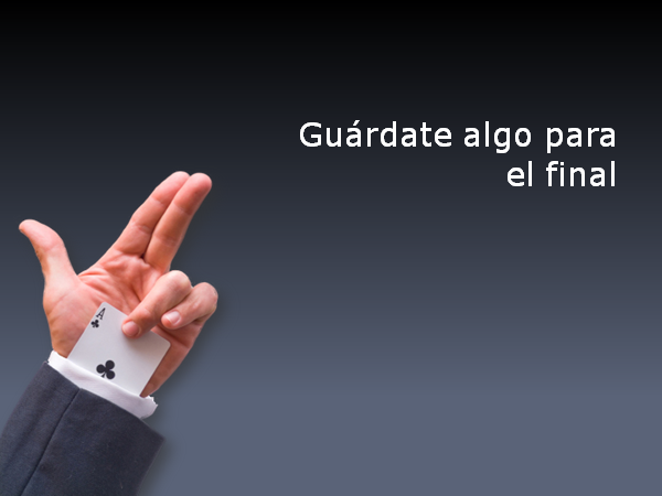 Guárdate un as en la manga