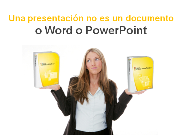 Una presentación no es un documento