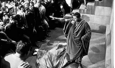 Marco Antonio persuadiendo al pueblo romano de la bondad de César