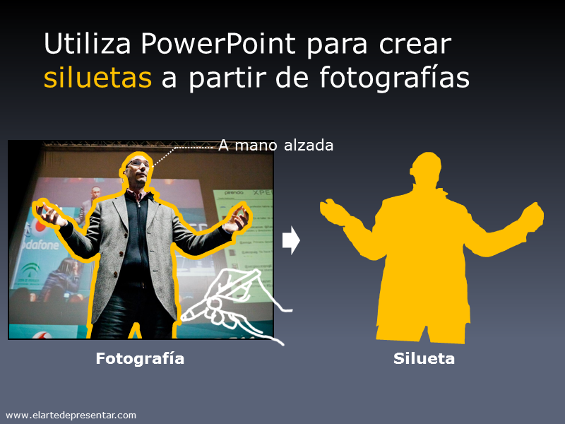 Utiliza PowerPoint para crear siluetas a partir de fotografías